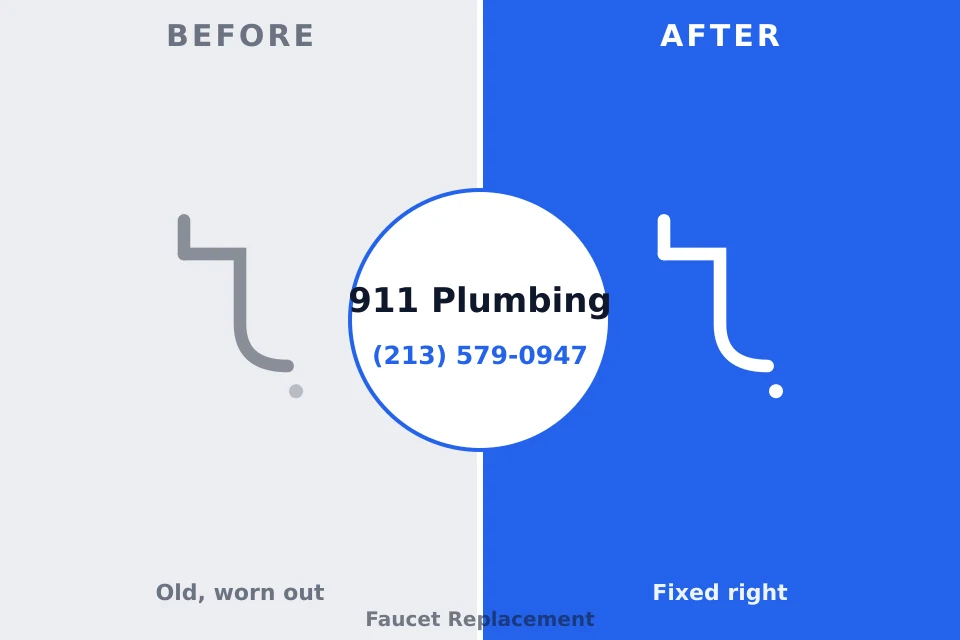 Before and after: plumbing company Lewisville, TX